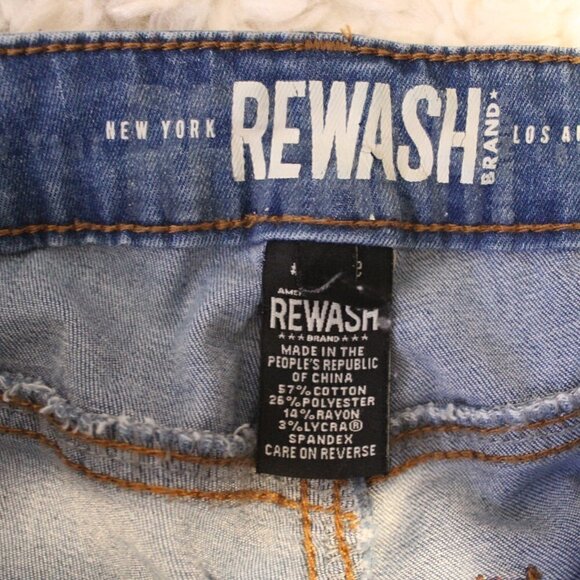 Rewash Ripped Light blue Junior Size 1 Jeans - Picture 4 of 9